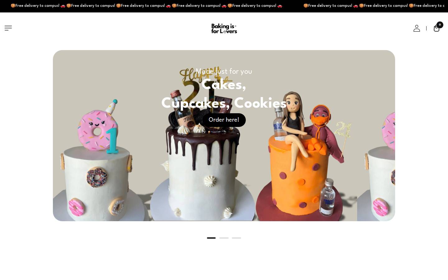 bakingisforlovers.com homepage screenshot