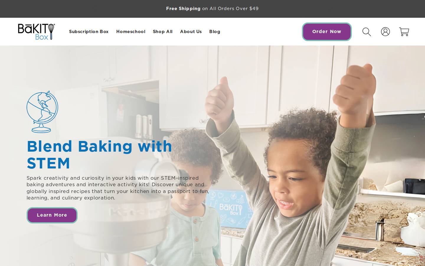Bakitbox homepage screenshot