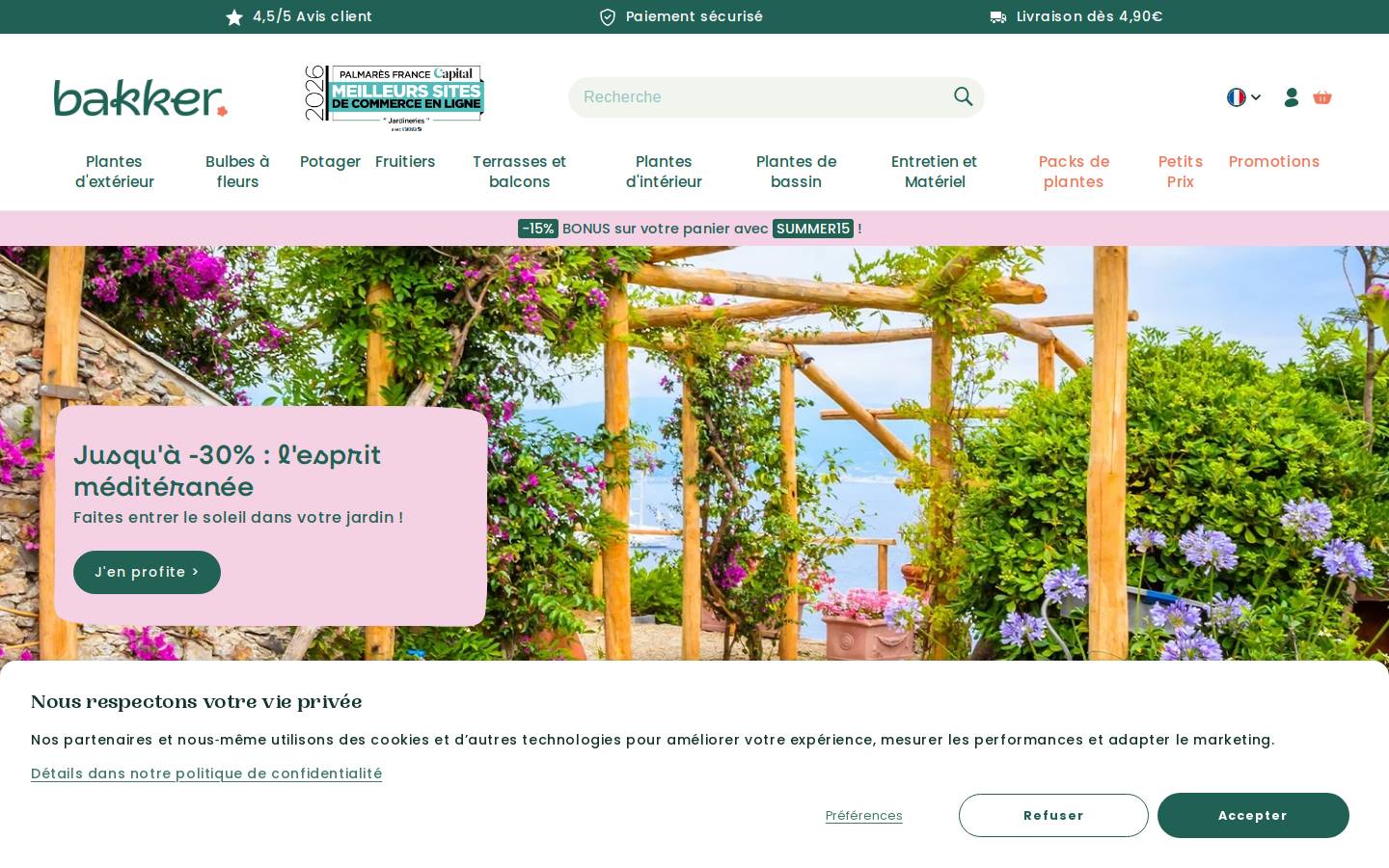 Bakker.com homepage screenshot