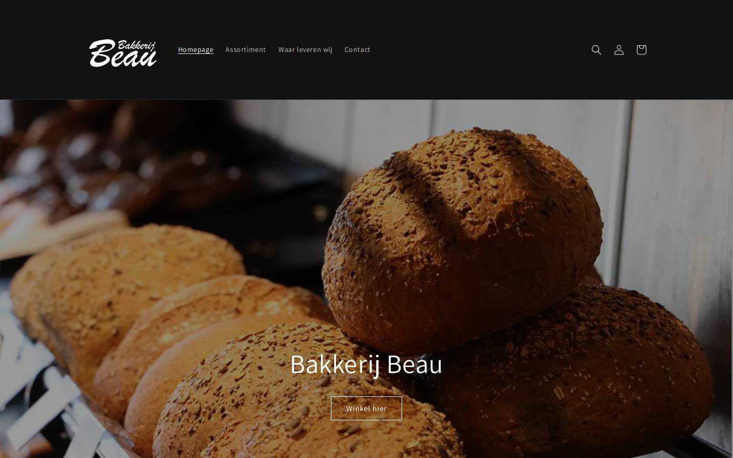 bakkerijbeau.be homepage screenshot