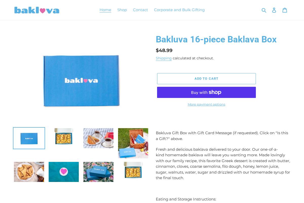 bakluva.com homepage screenshot