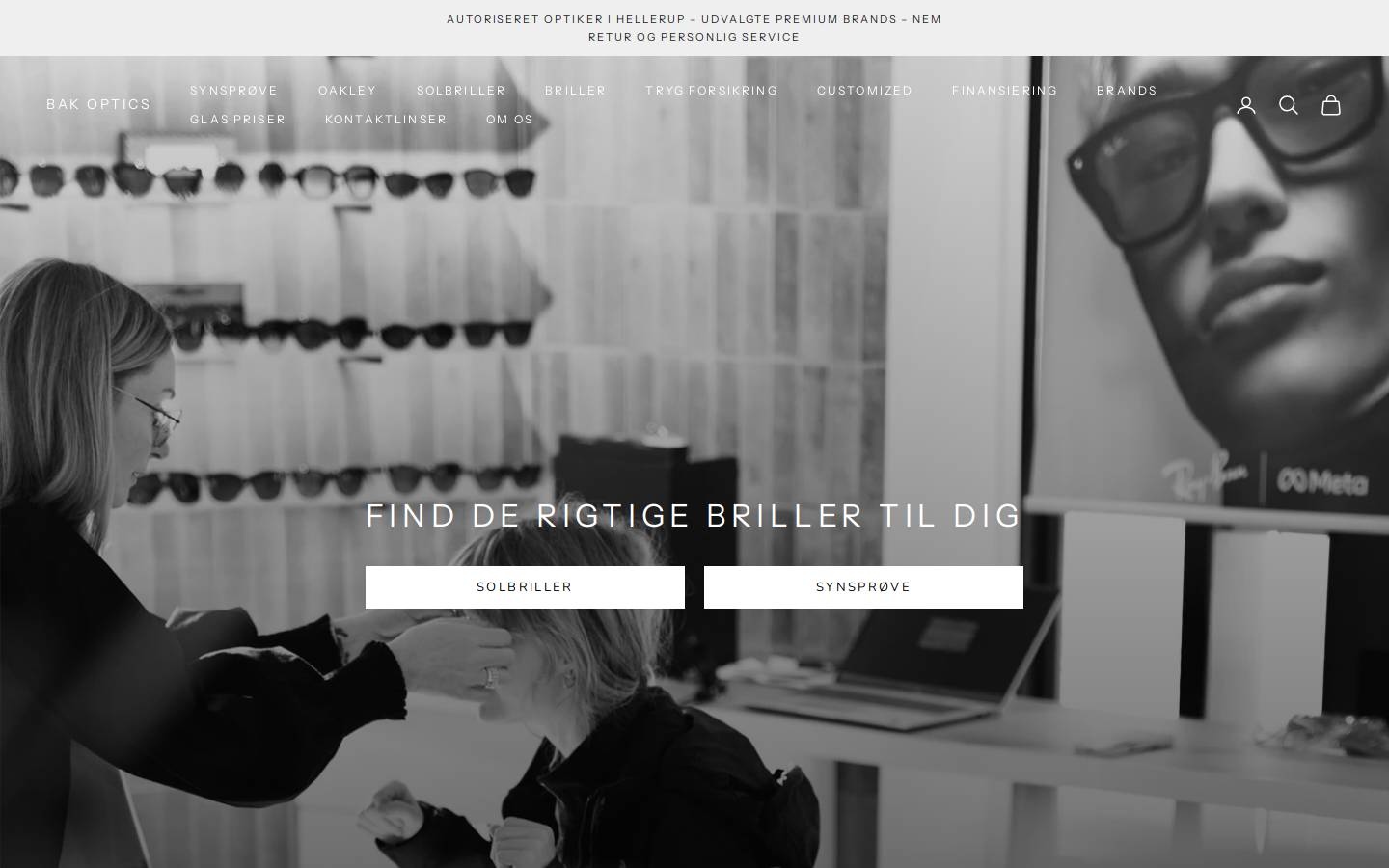 Bakoptics homepage screenshot
