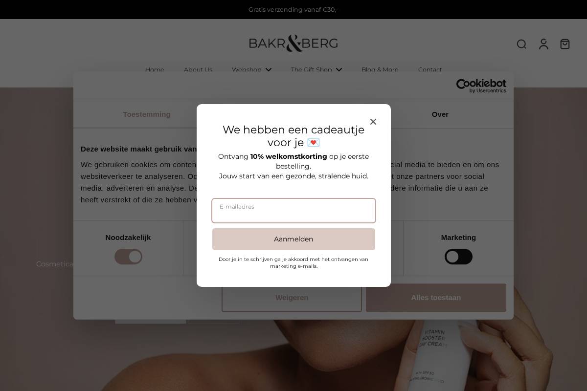 BAKR&BERG homepage screenshot