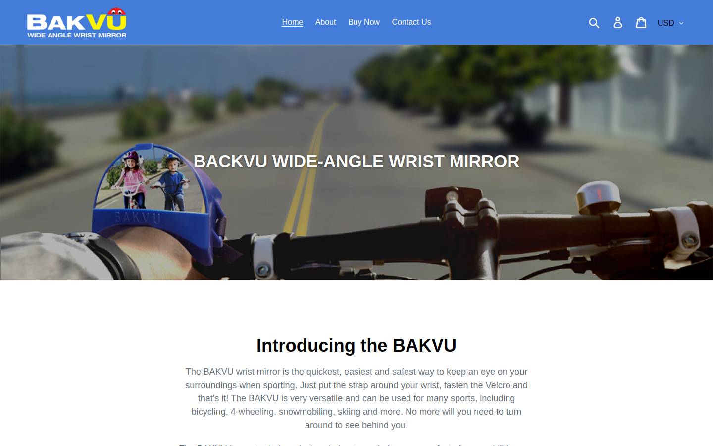 bakvu.com homepage screenshot