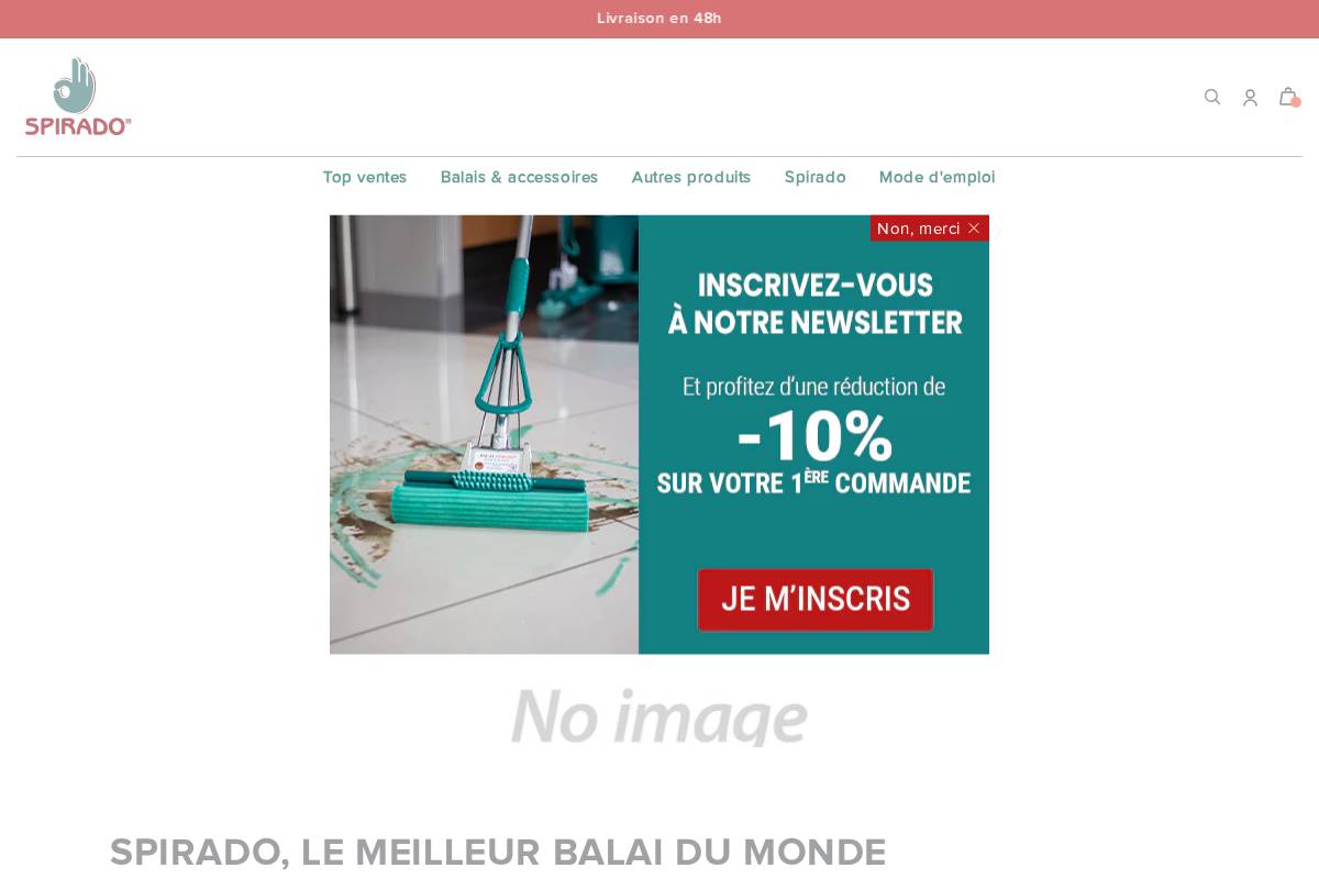 balai-spirado.fr homepage screenshot