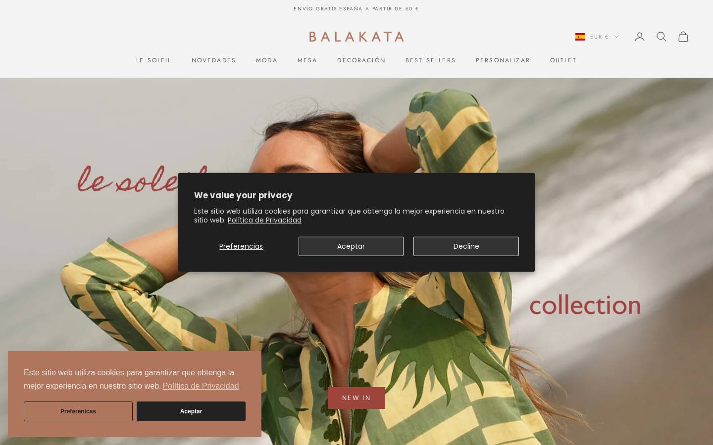 balakata.com homepage screenshot