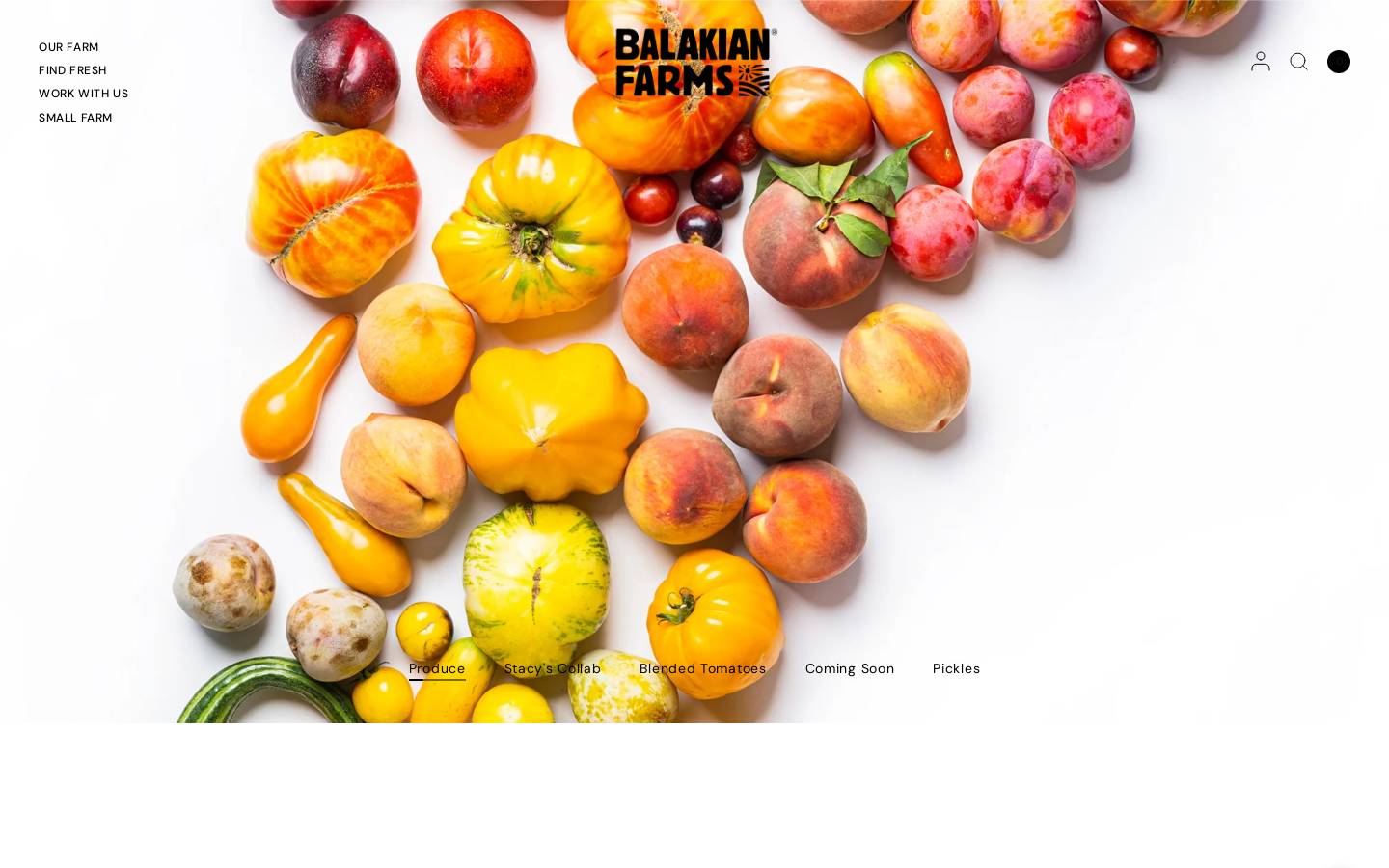 balakianfarms.com homepage screenshot
