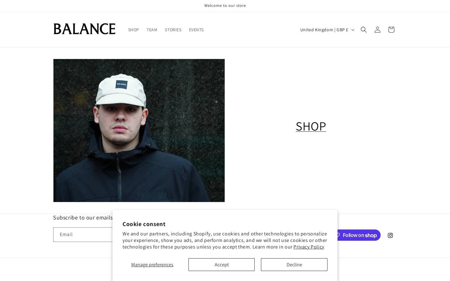 balancecyclingstore.com homepage screenshot