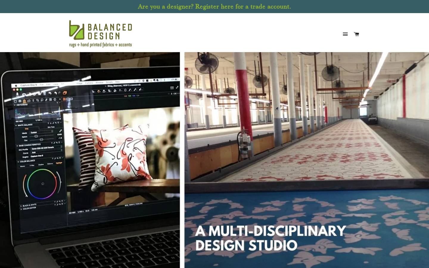 balanced-design.com homepage screenshot