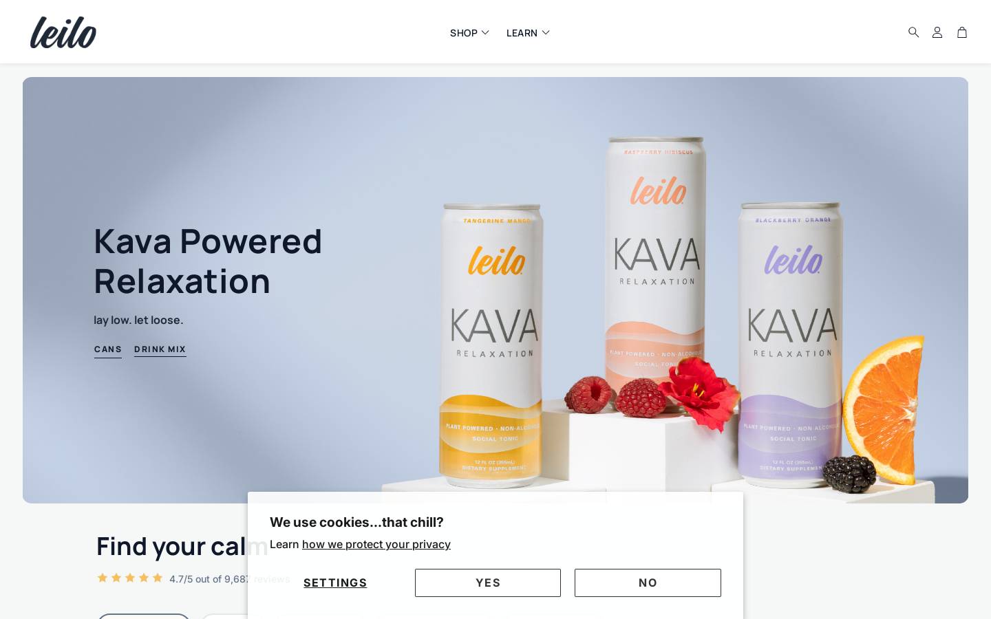 balancedkava.com homepage screenshot