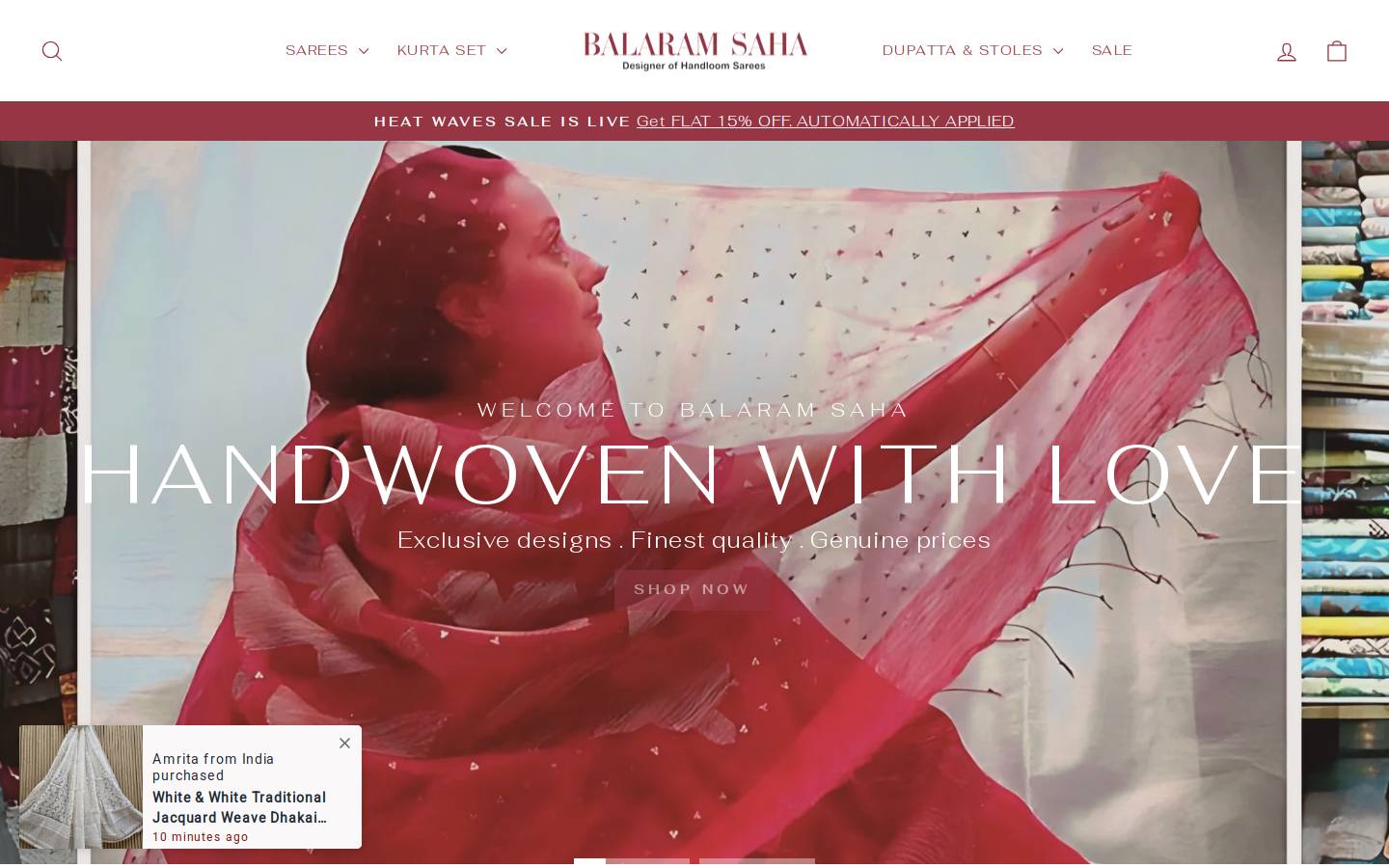 balaramsaha.com homepage screenshot