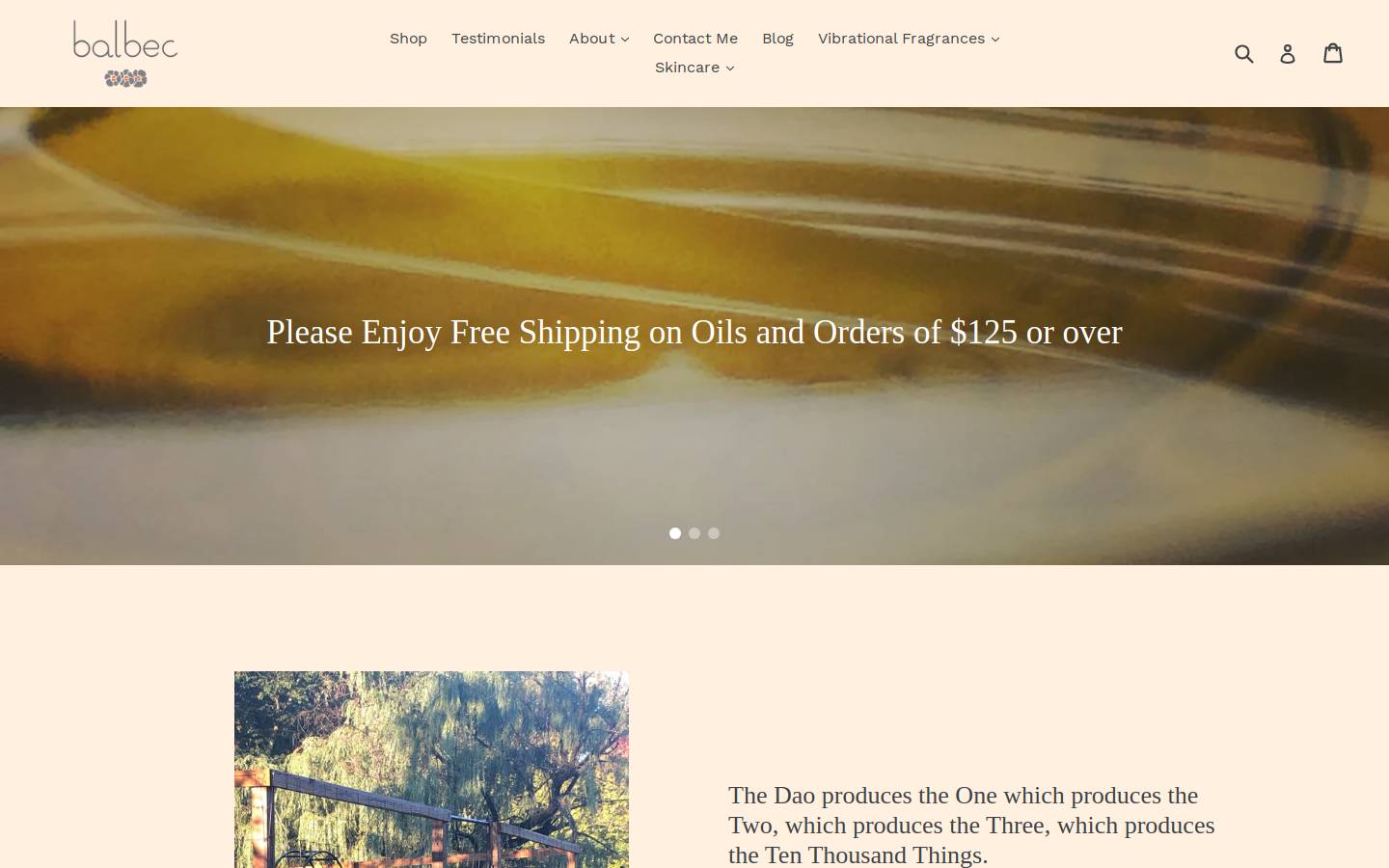 balbecbeauty.com homepage screenshot