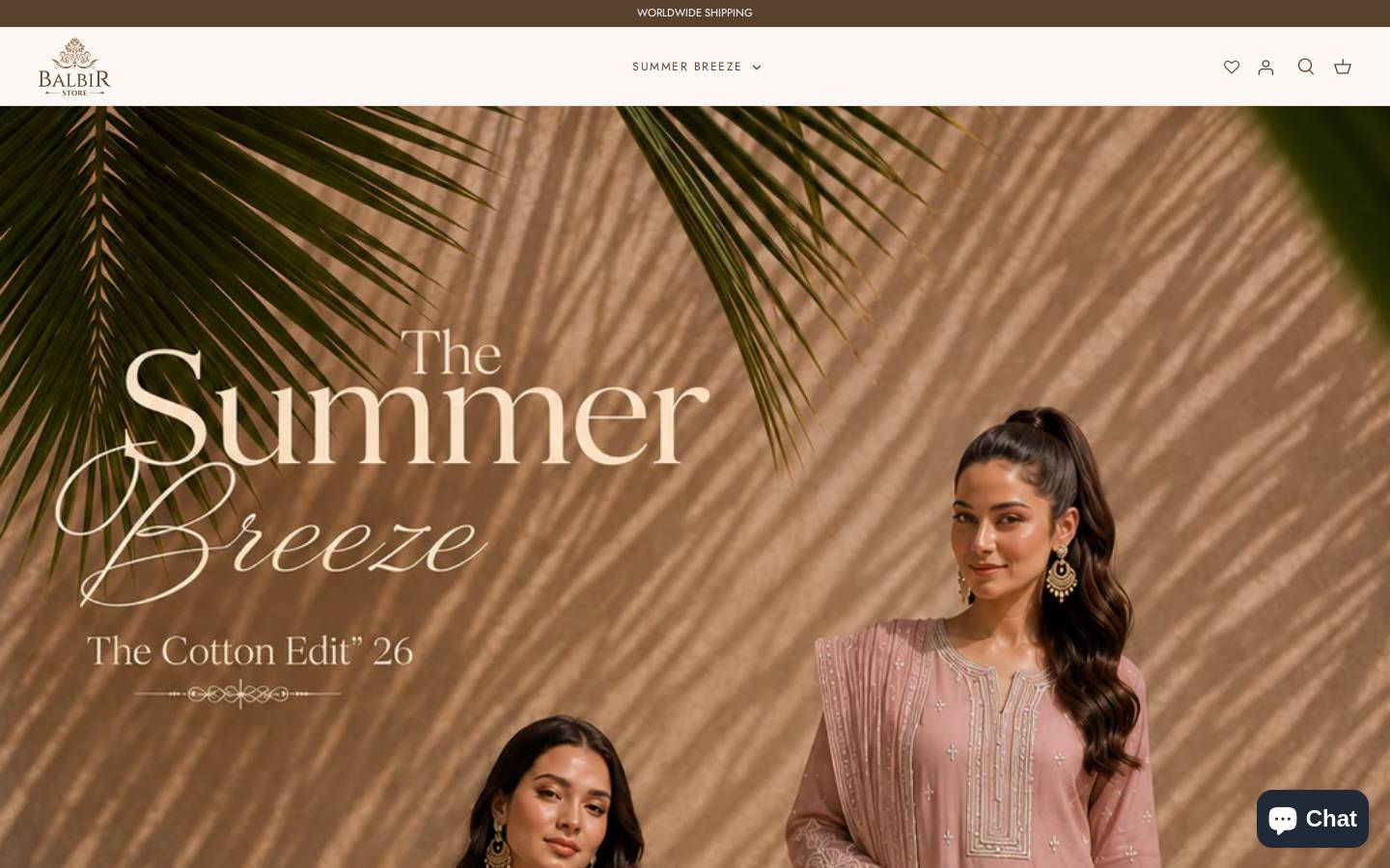 balbirstore.in homepage screenshot