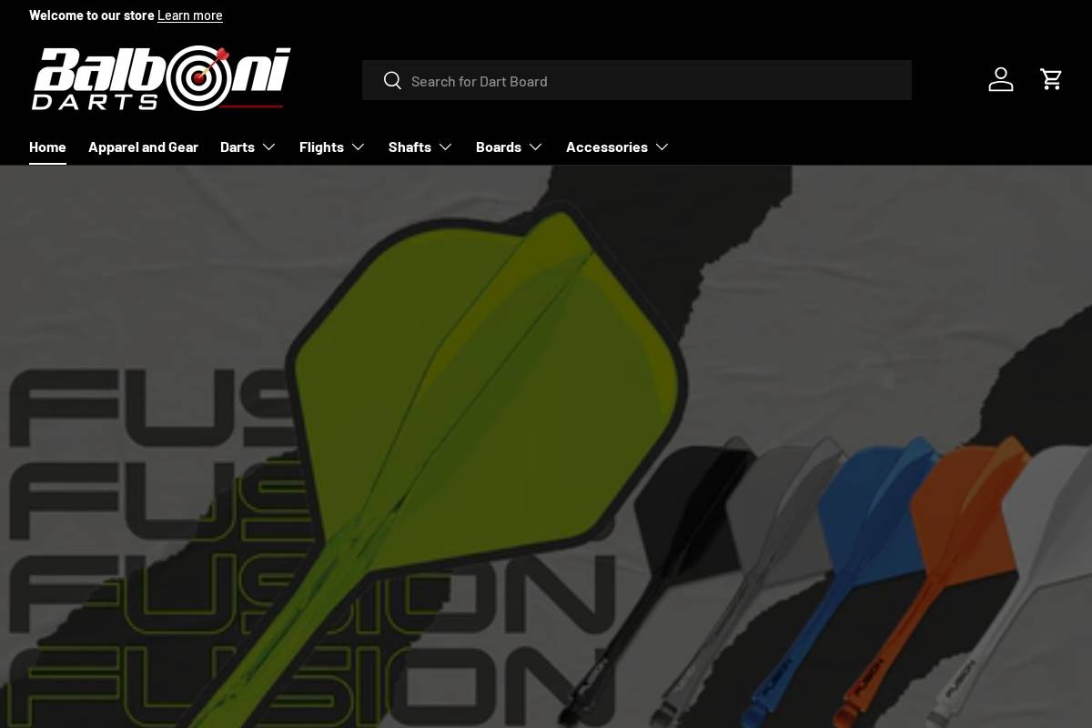 balbonidarts.com homepage screenshot