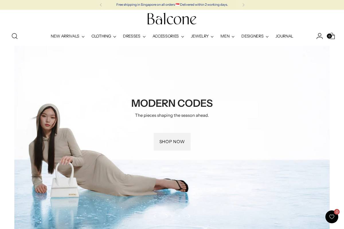 balcone-store.com homepage screenshot