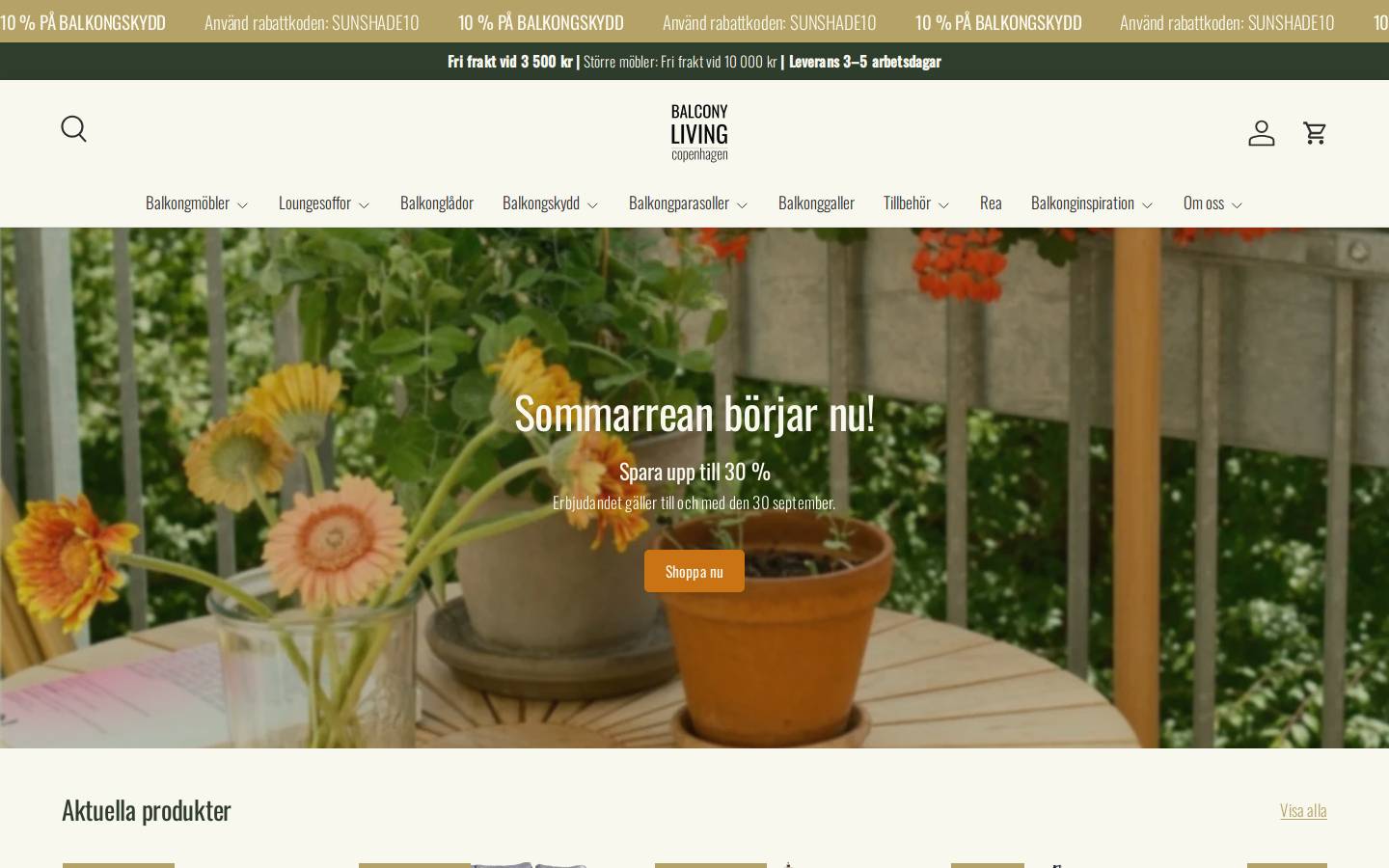 Balconyliving homepage screenshot