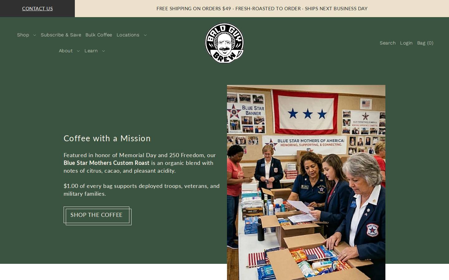 baldguybrew.com homepage screenshot