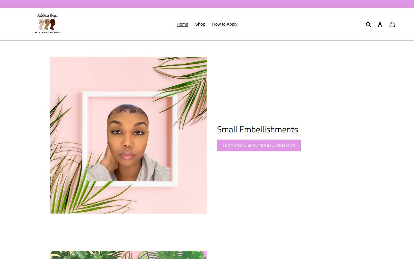 baldheadbougie.com homepage screenshot