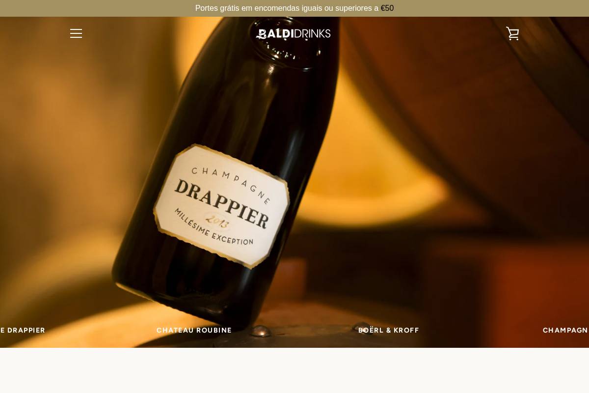 baldidrinks.com homepage screenshot