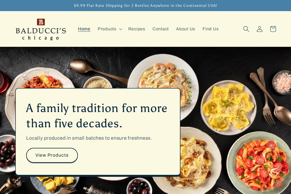 balduccischicago.com homepage screenshot