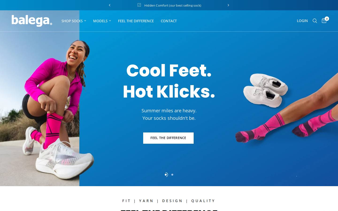 Balega homepage screenshot