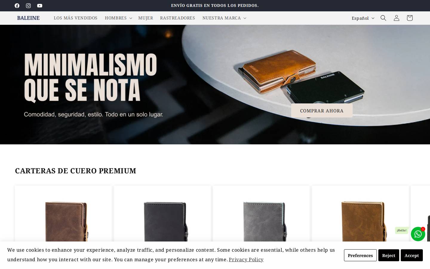 baleineco.com homepage screenshot