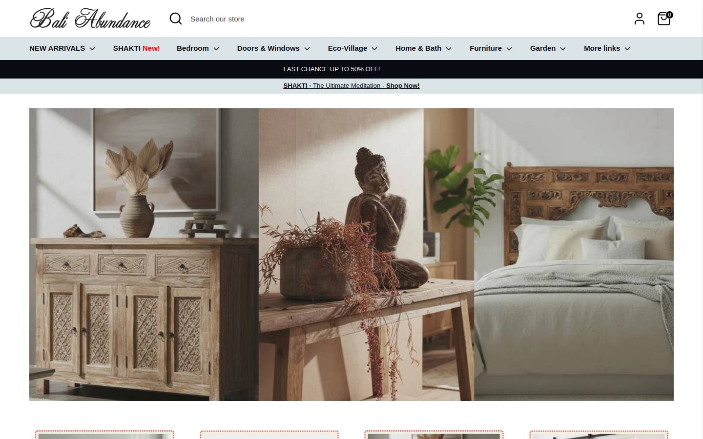 baliabundance.com.au homepage screenshot