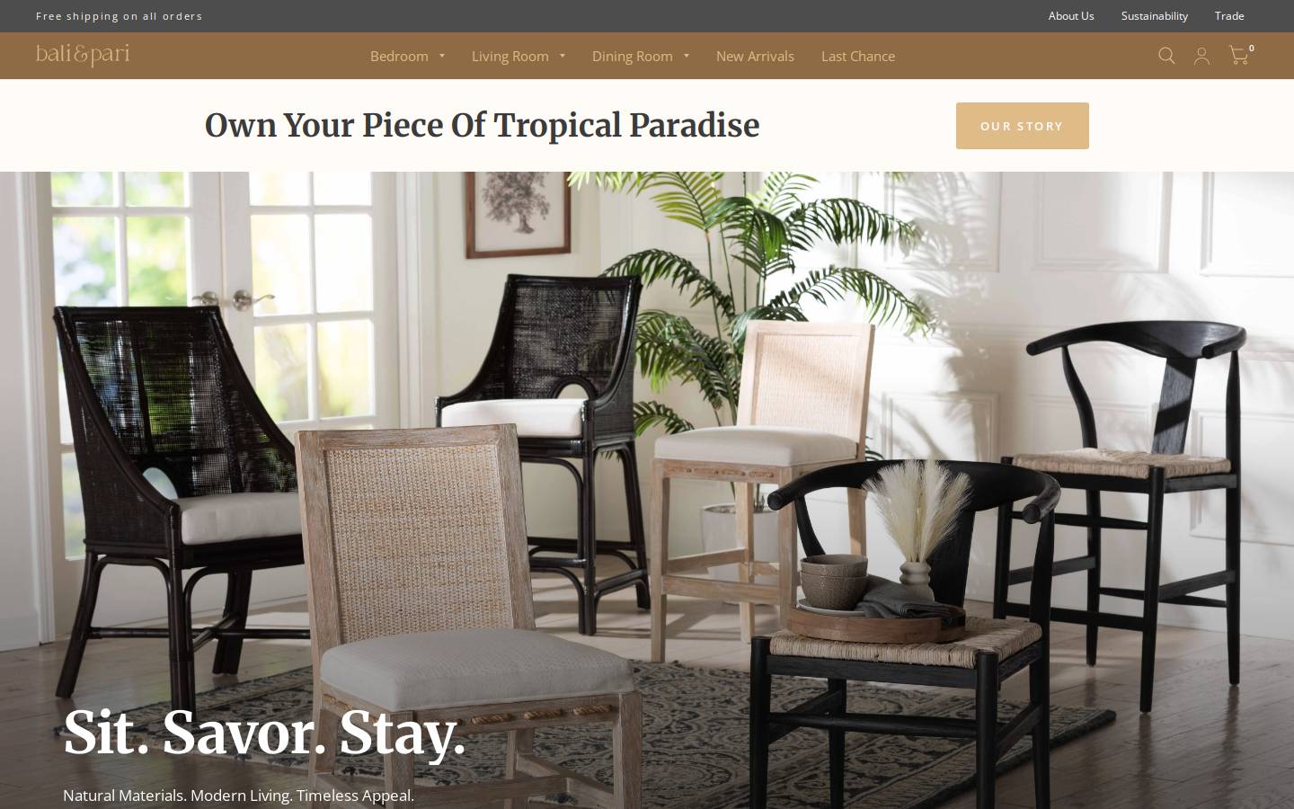 baliandpari.com homepage screenshot