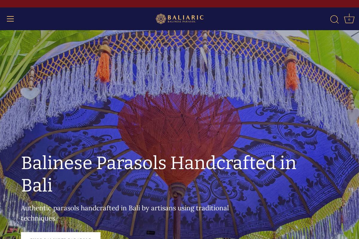baliaric.ca homepage screenshot