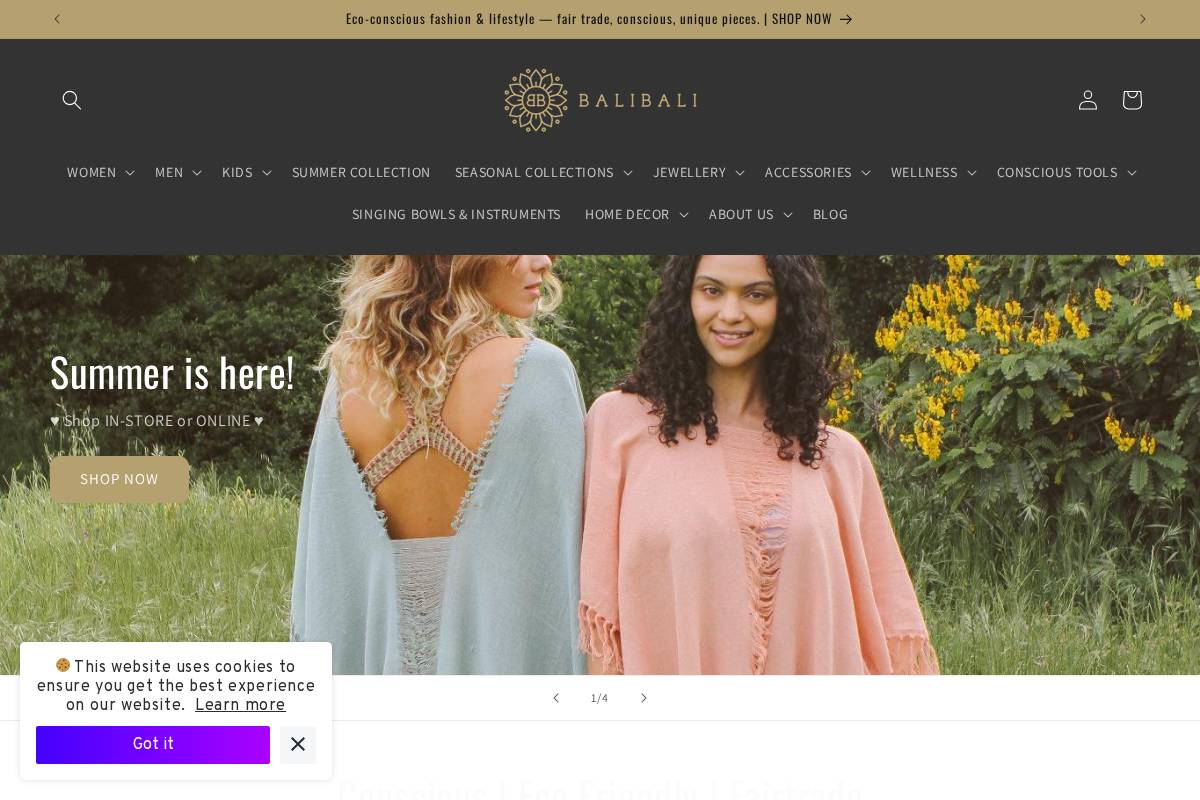 balibali.co.za homepage screenshot