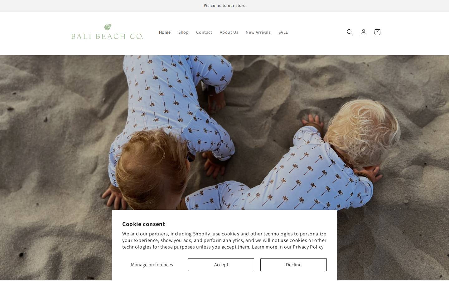 balibeachco.com homepage screenshot