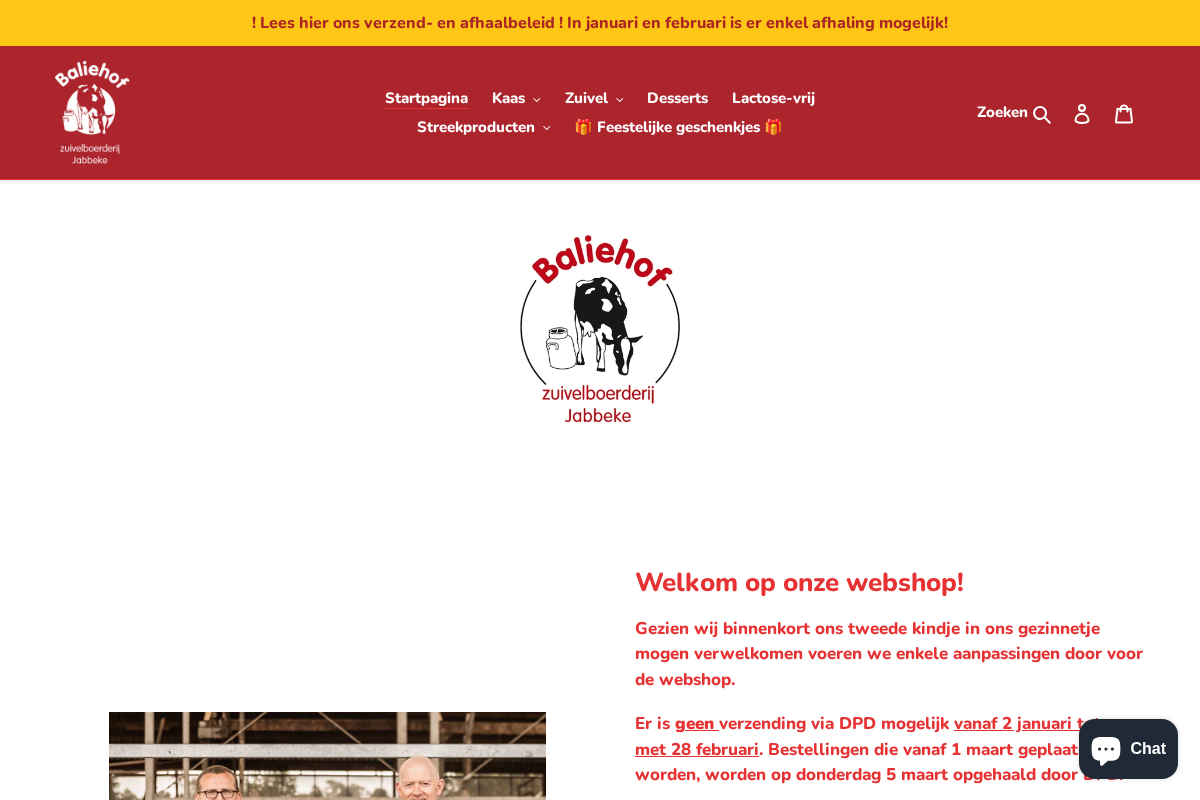 Baliehof online webshop homepage screenshot