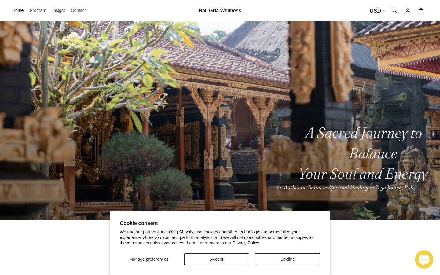 baligria.com homepage screenshot
