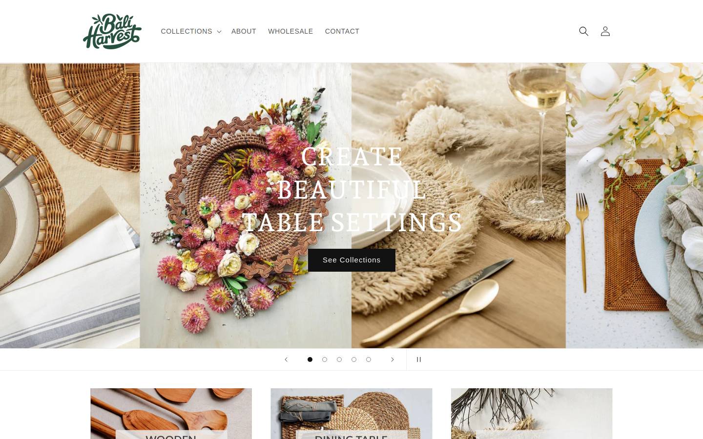 baliharvest.com homepage screenshot
