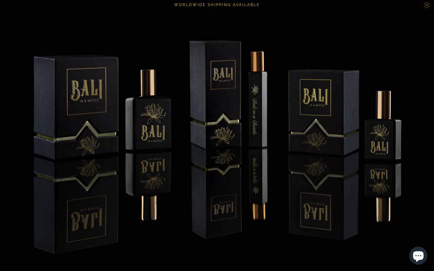 baliinabottle.com homepage screenshot