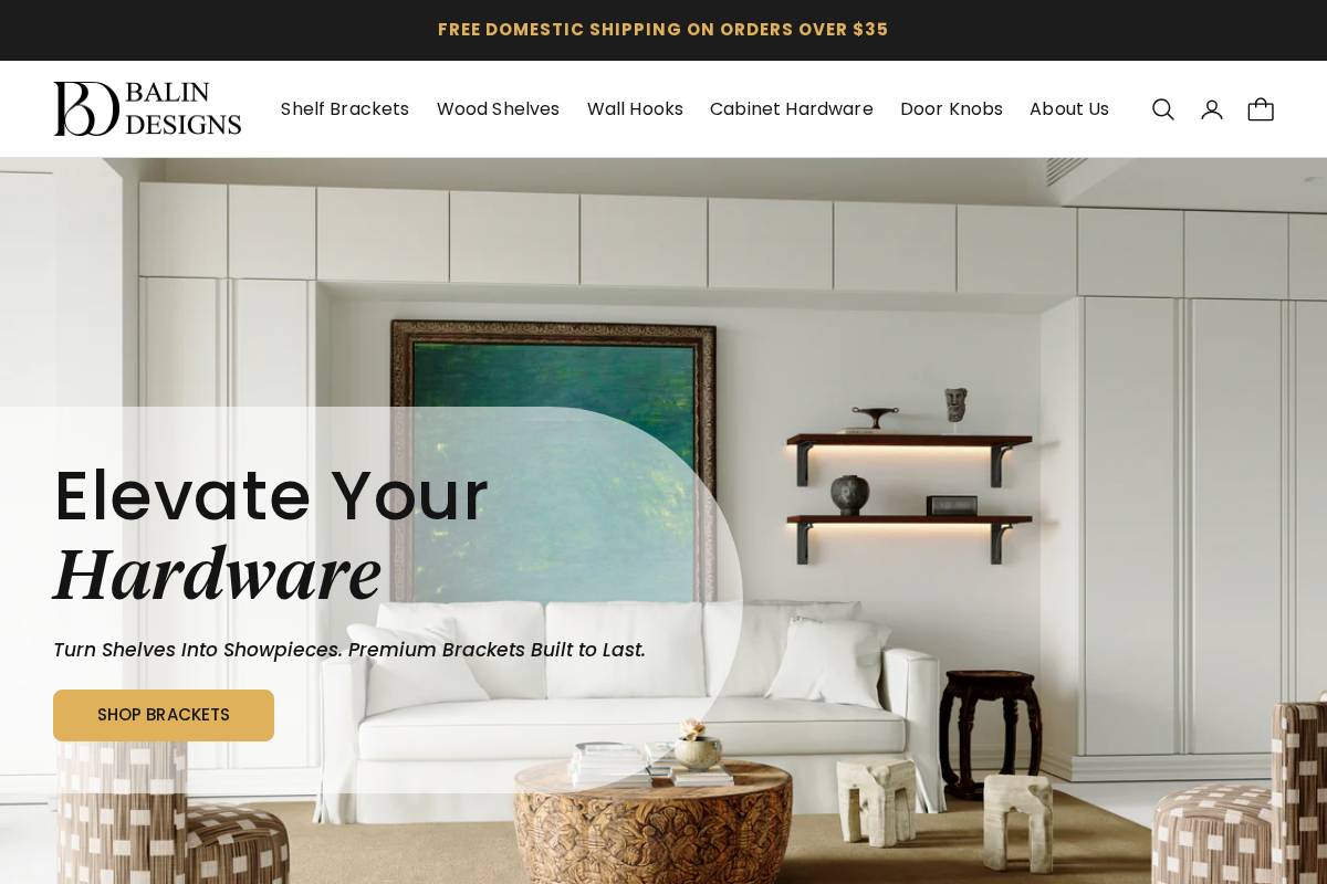 balindesigns.com homepage screenshot