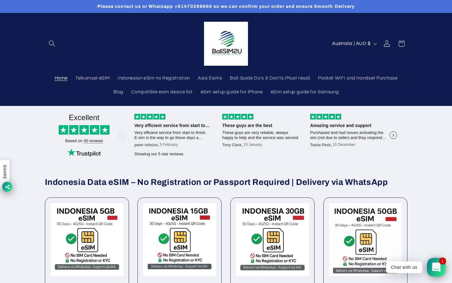 Balisim2u homepage screenshot
