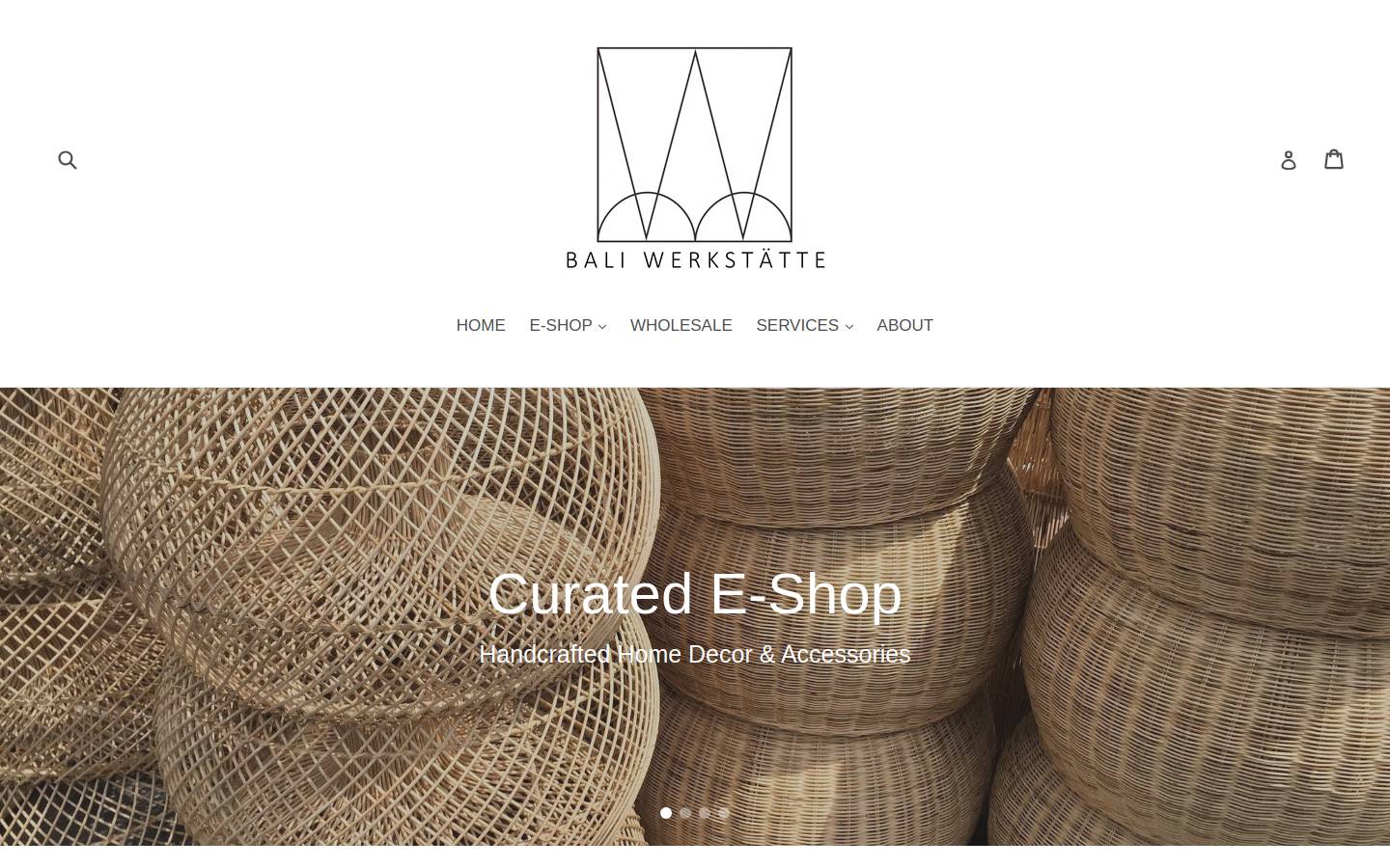 baliwerkstaette.com homepage screenshot