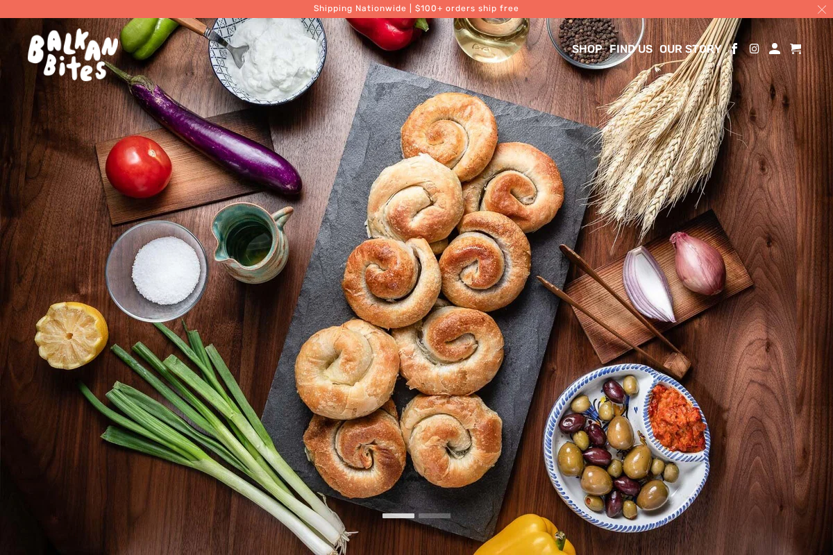 balkanbites.co homepage screenshot