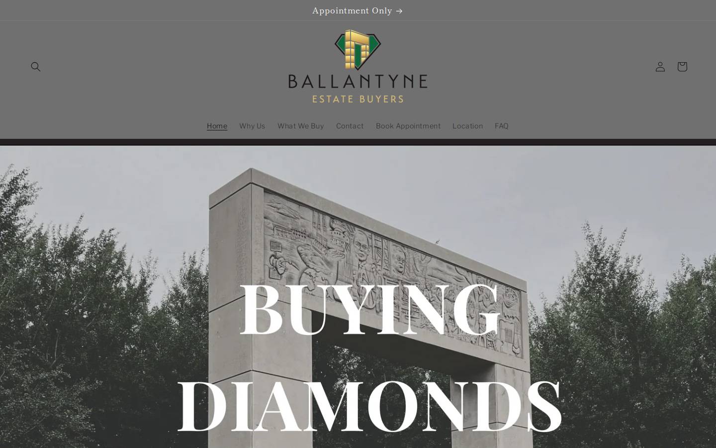 ballantyneestatebuyers.com homepage screenshot