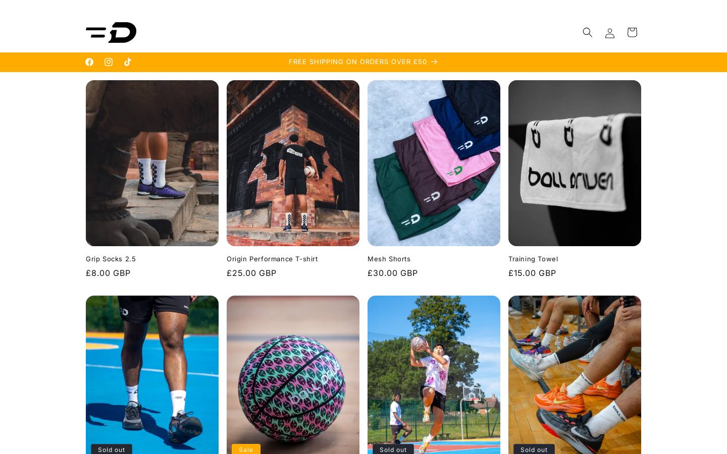 balldriven.com homepage screenshot
