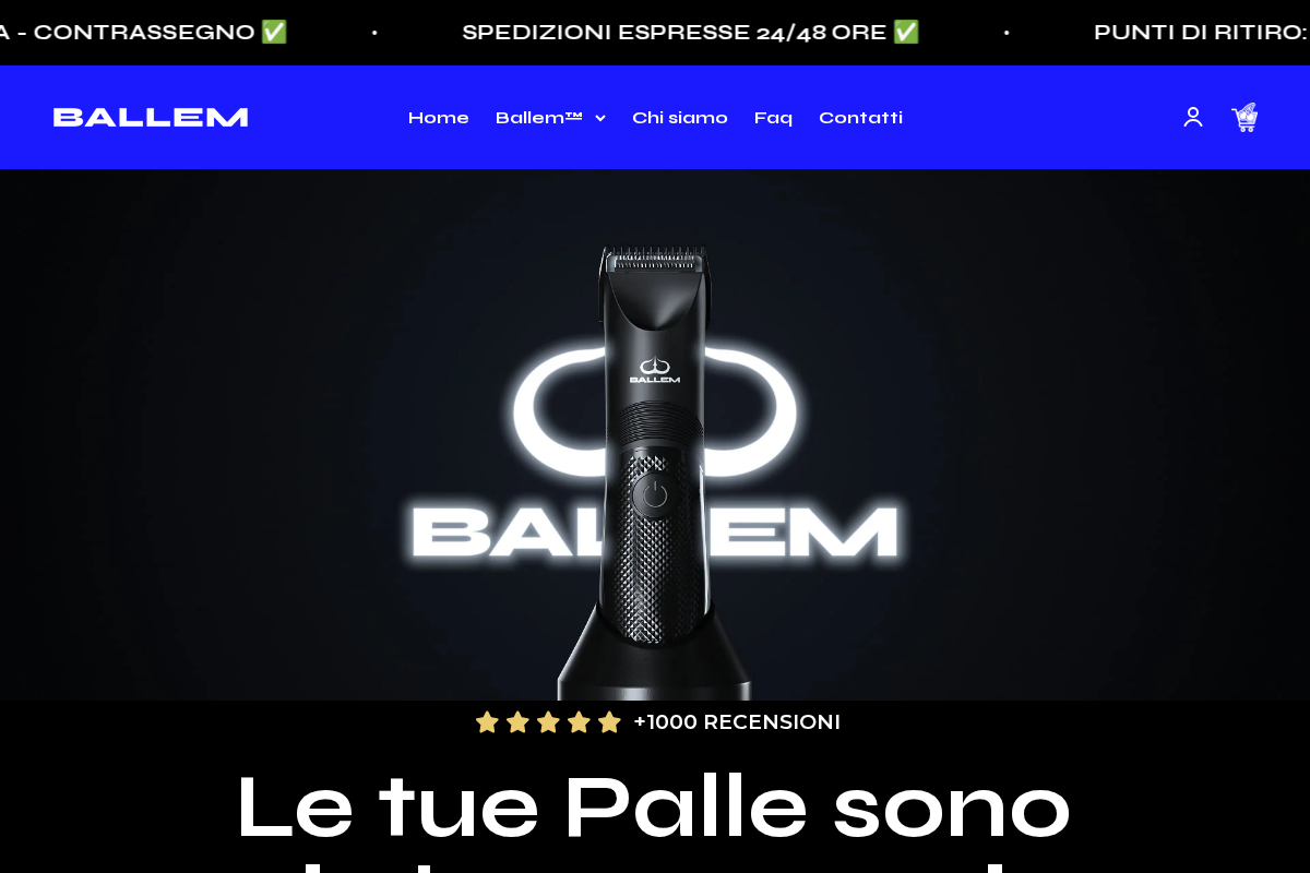 BALLEM™ homepage screenshot