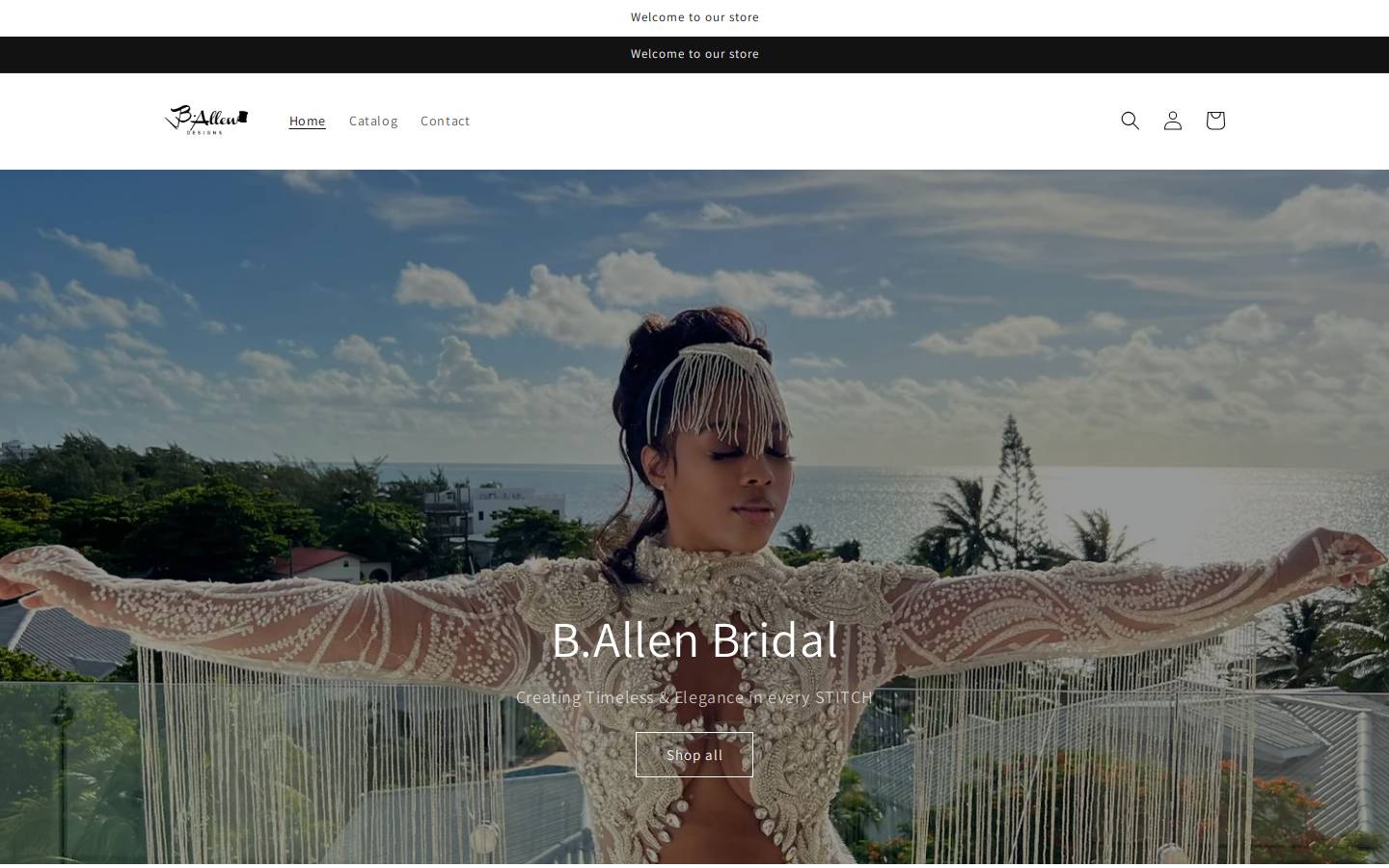 ballenbridal.com homepage screenshot