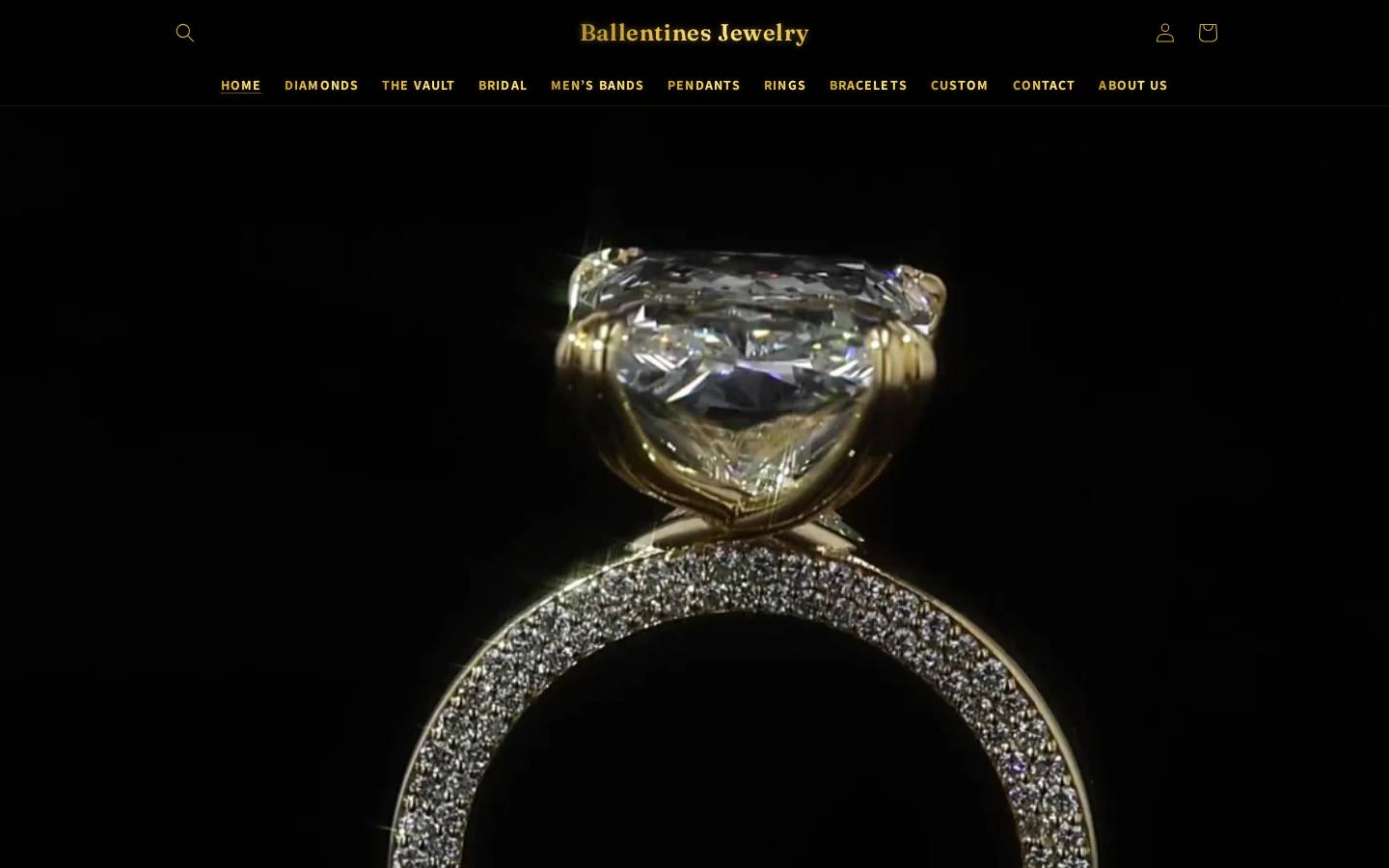ballentinesjewelry.com homepage screenshot