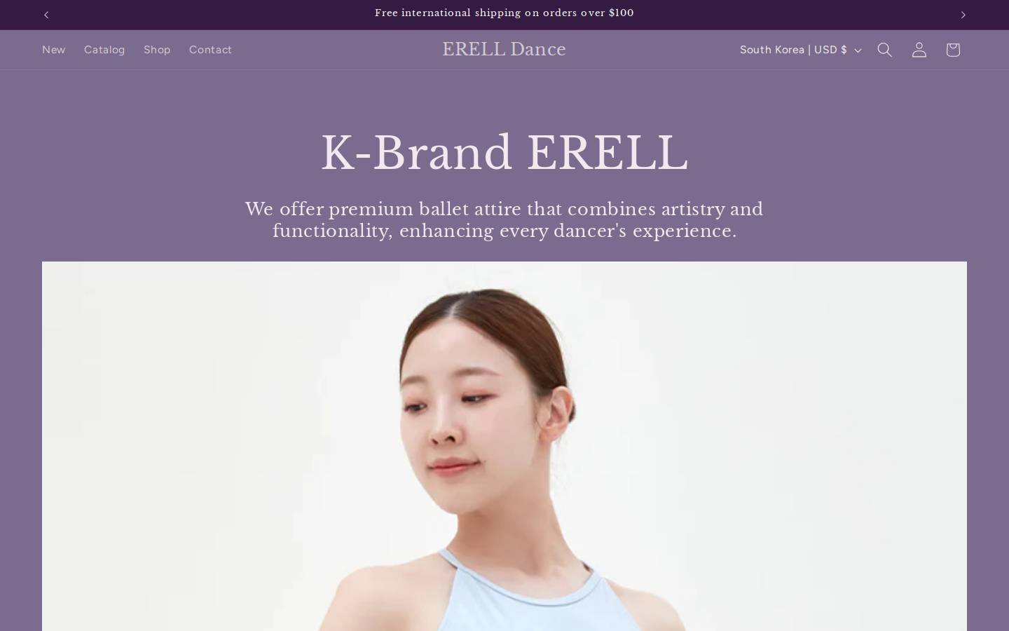 ballerina.fit homepage screenshot