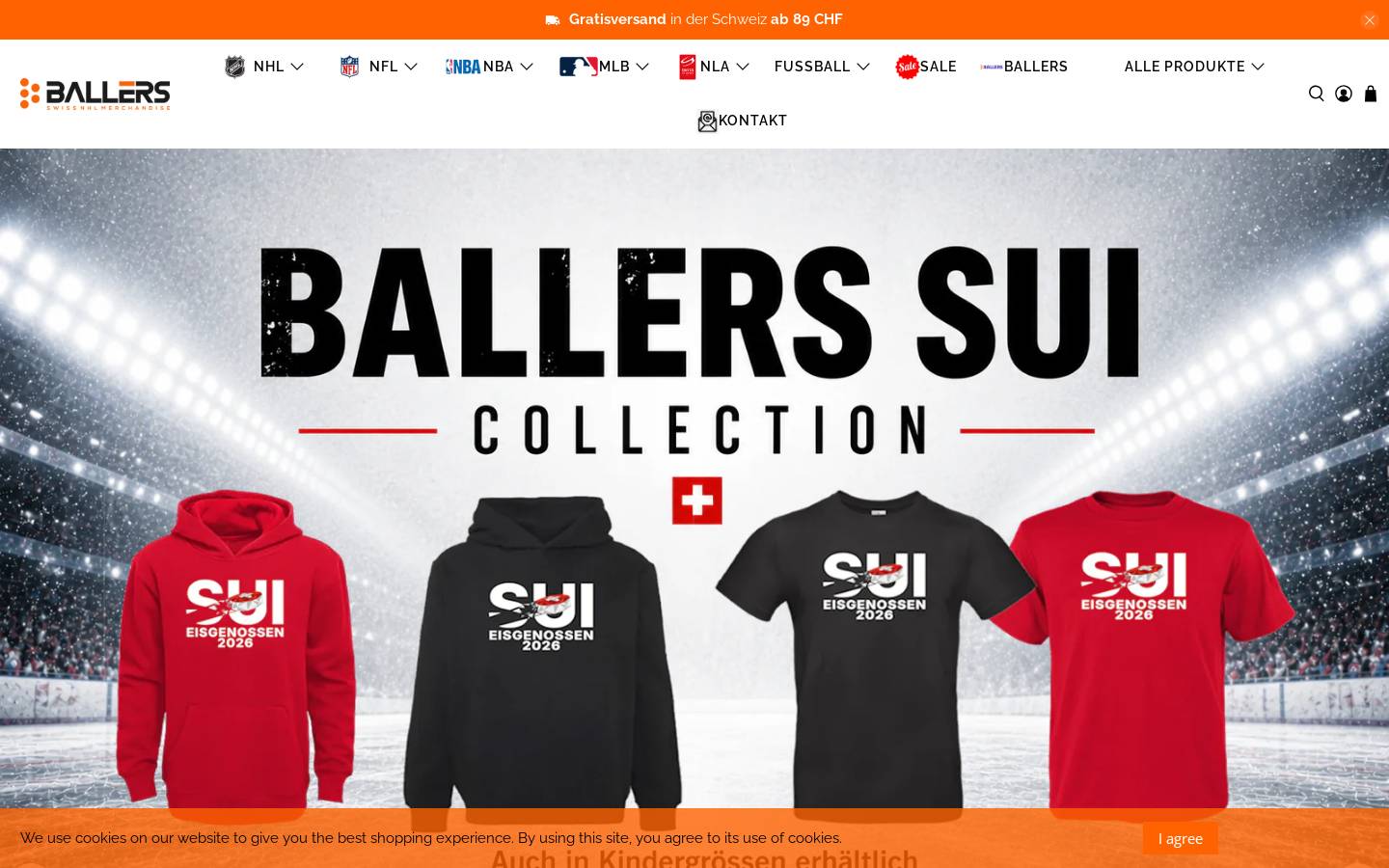 ballers.ch homepage screenshot