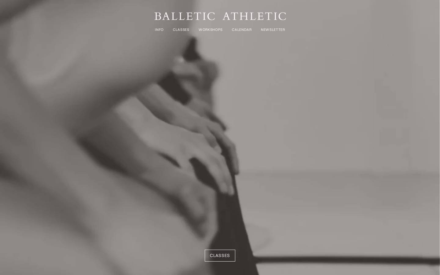 balleticathletic.com homepage screenshot