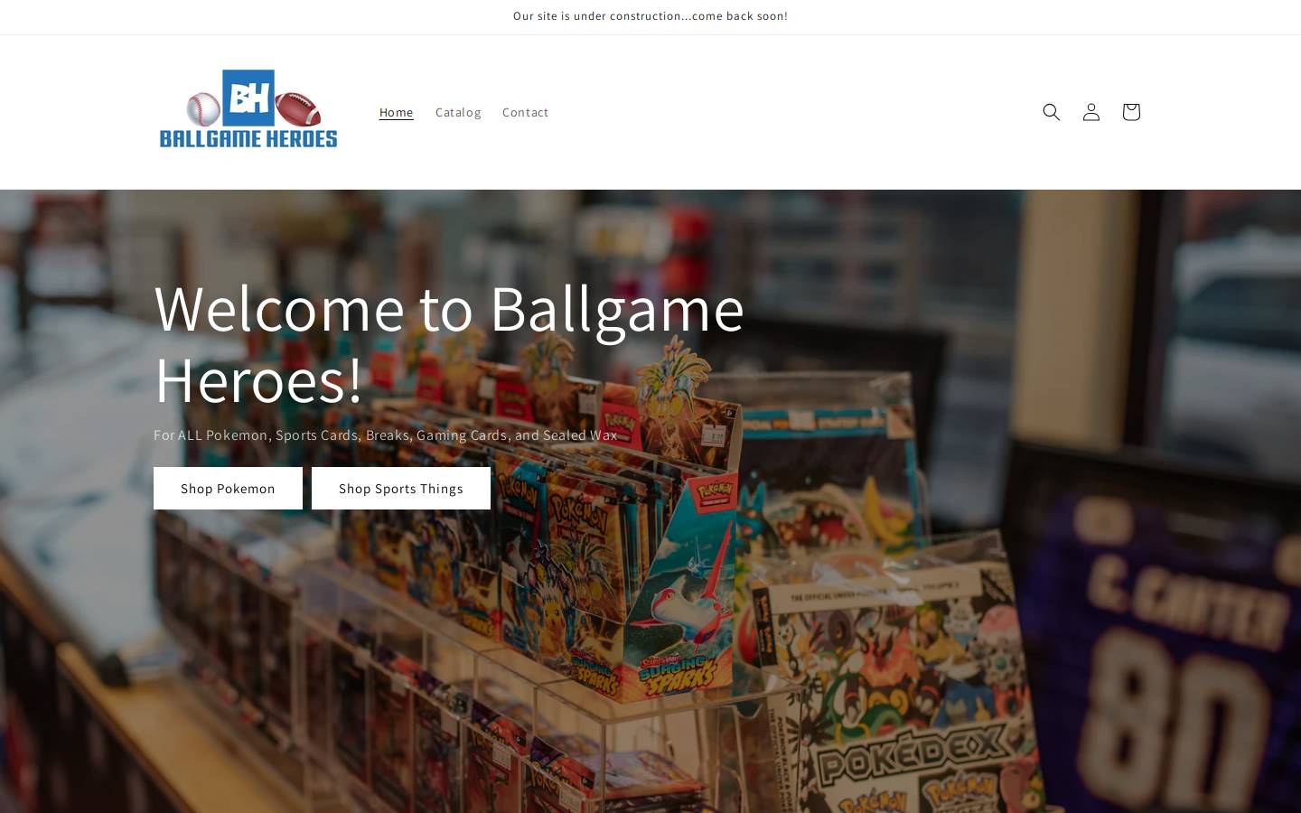 ballgameheroes.com homepage screenshot