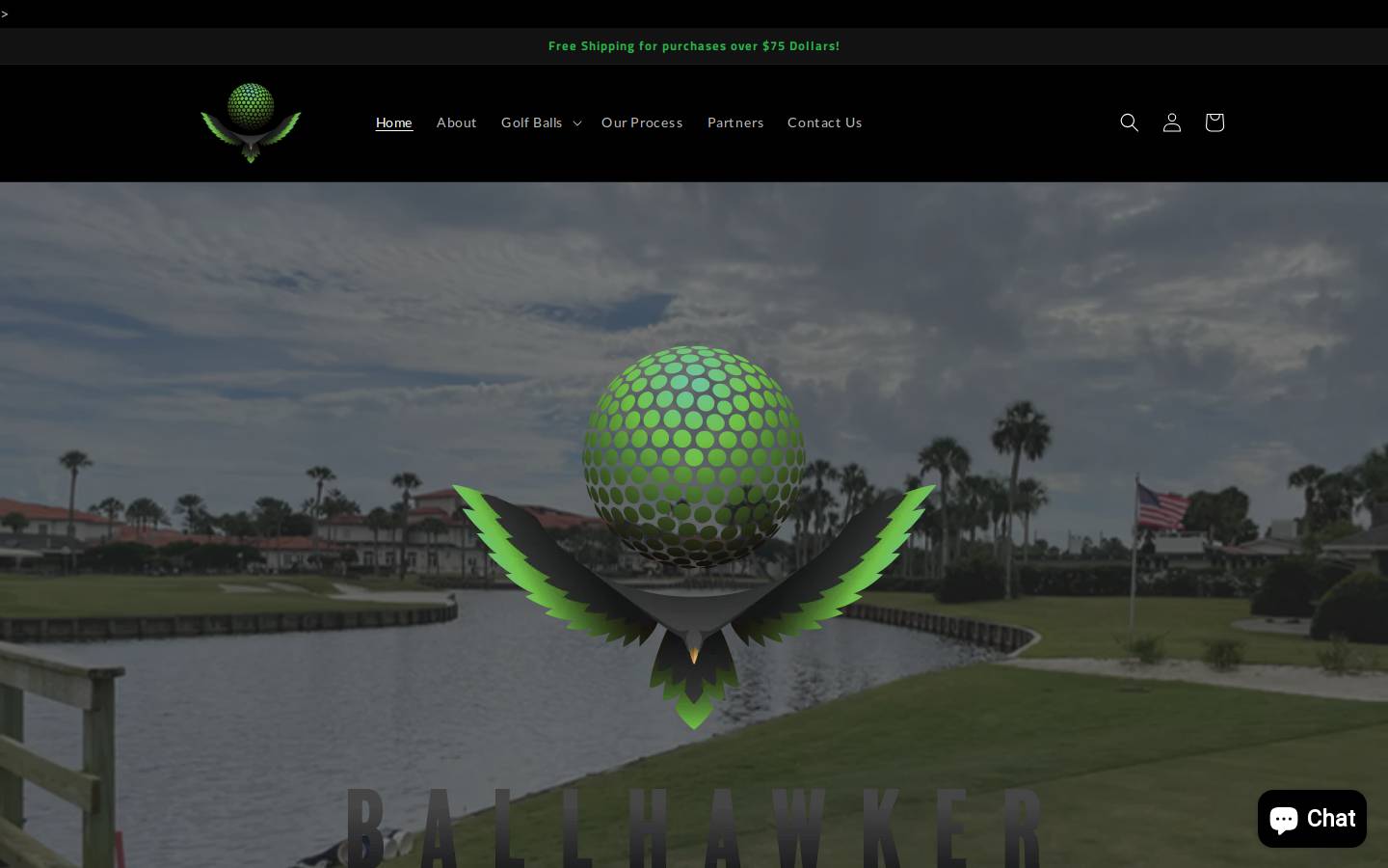 ballhawker.com homepage screenshot