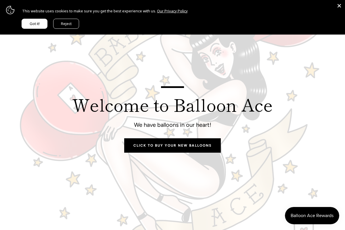 Balloon Ace homepage screenshot